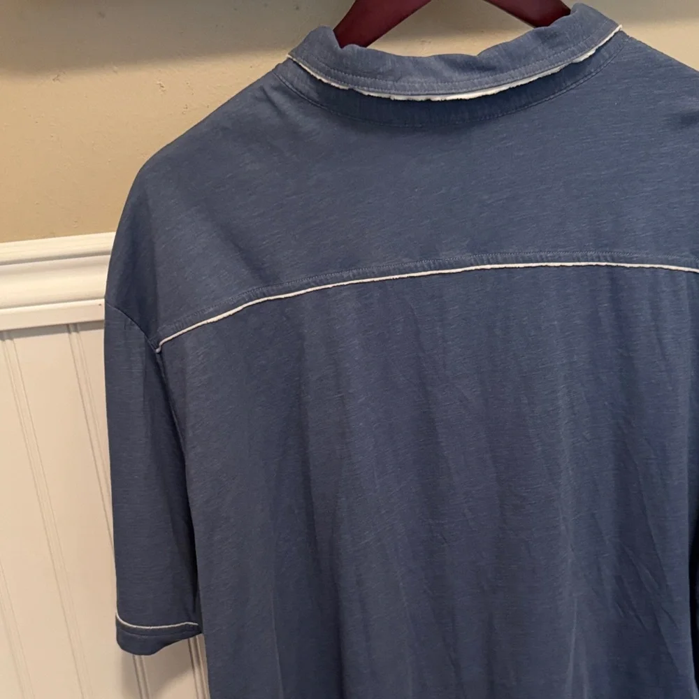 Tommy Bahama Navy Polo Shirt for Men - Picture 4 of 5